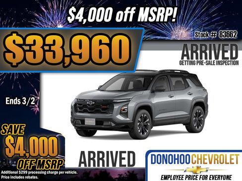 New 2026 Chevrolet Equinox RS image 1