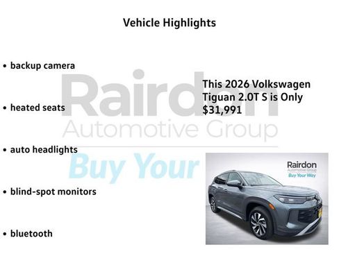 New 2026 Volkswagen Tiguan S AWD/4WD image 5