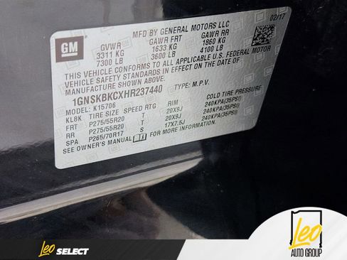 Used 2017 Chevrolet Tahoe LT w/ Luxury Package AWD/4WD image 34