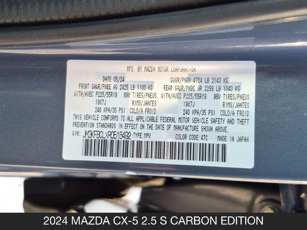 Used 2024 MAZDA CX-5 Carbon Edition AWD/4WD image 26