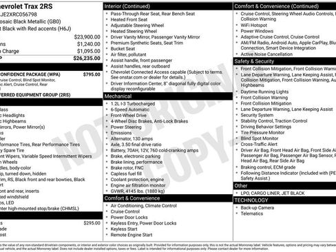 Used 2024 Chevrolet Trax RS w/ Driver Confidence Package FWD image 10