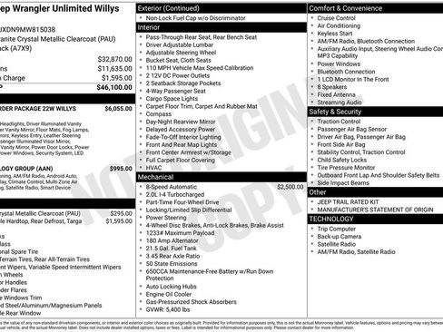 Used 2021 Jeep Wrangler Unlimited Sport image 29