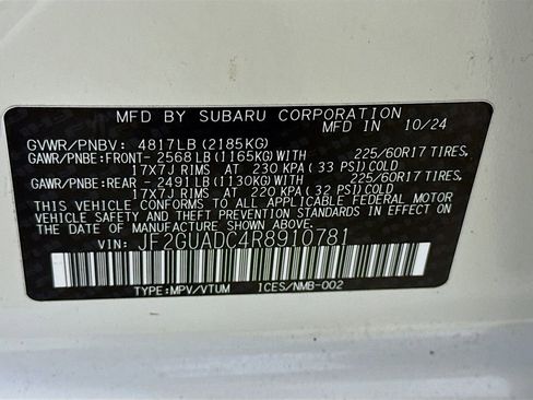 Certified 2024 Subaru Crosstrek 2.0i Premium image 24