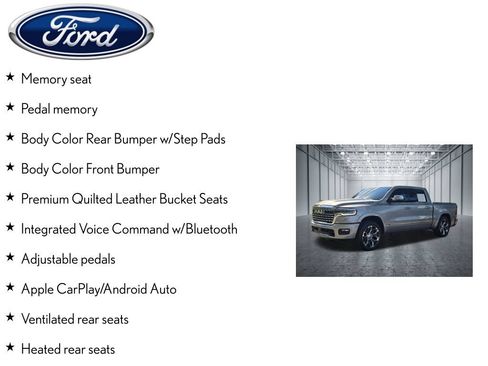 Used 2025 RAM 1500 Limited w/ Body Color Bumper Group AWD/4WD image 9