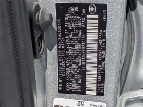Used 2024 Toyota Camry SE w/ Blackout Package (TMS) FWD image 24