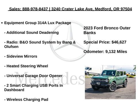 Used 2023 Ford Bronco Outer Banks AWD/4WD image 12