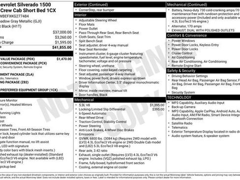 Used 2019 Chevrolet Silverado 1500 Custom w/ Custom Value Package RWD image 13