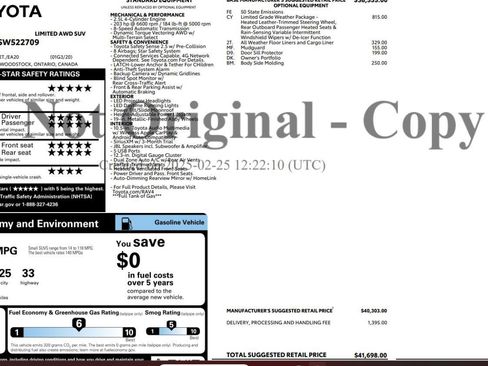 Used 2025 Toyota RAV4 Limited w/ Weather Package AWD/4WD image 4