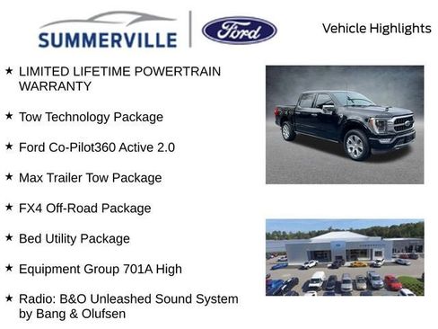 Used 2022 Ford F150 Platinum w/ Equipment Group 701A High image 2