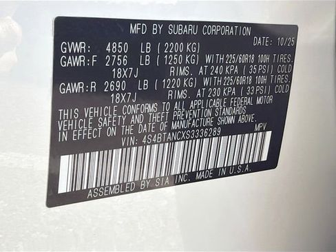 Used 2025 Subaru Outback Limited image 43