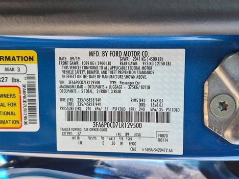 Used 2020 Ford Fusion SEL FWD image 22