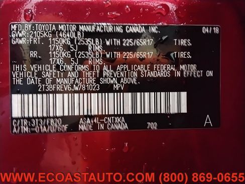 Used 2018 Toyota RAV4 LE AWD/4WD image 18