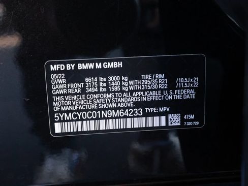 Used 2022 BMW X6 M w/ Competition Package AWD/4WD image 33