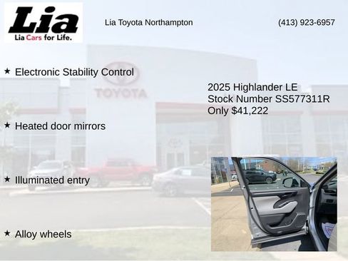 Used 2025 Toyota Highlander LE AWD/4WD image 14