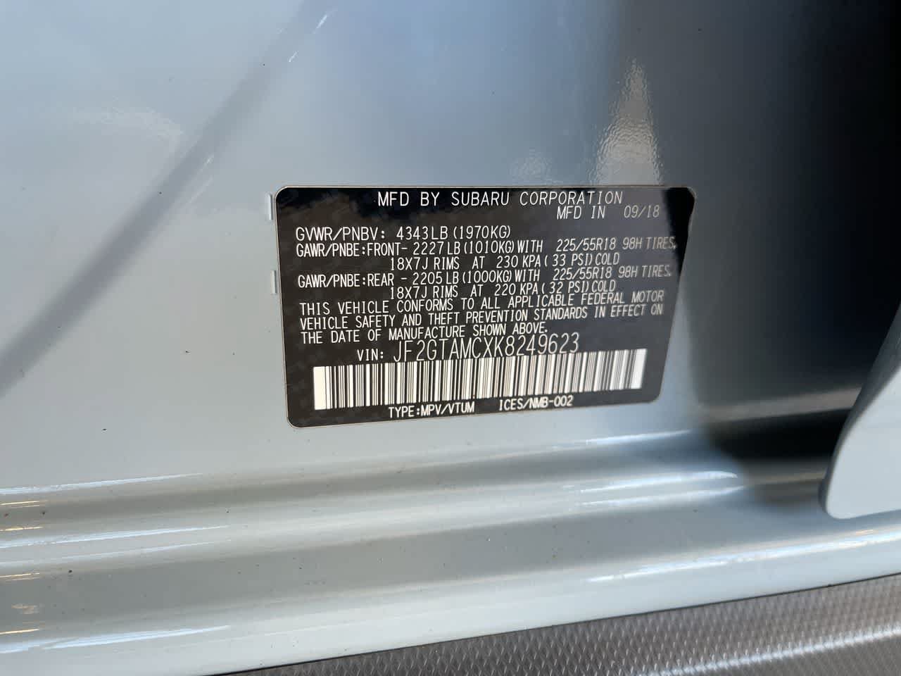 Used 2019 Subaru Crosstrek 2.0i Limited w/ Moonroof Package AWD/4WD image 27