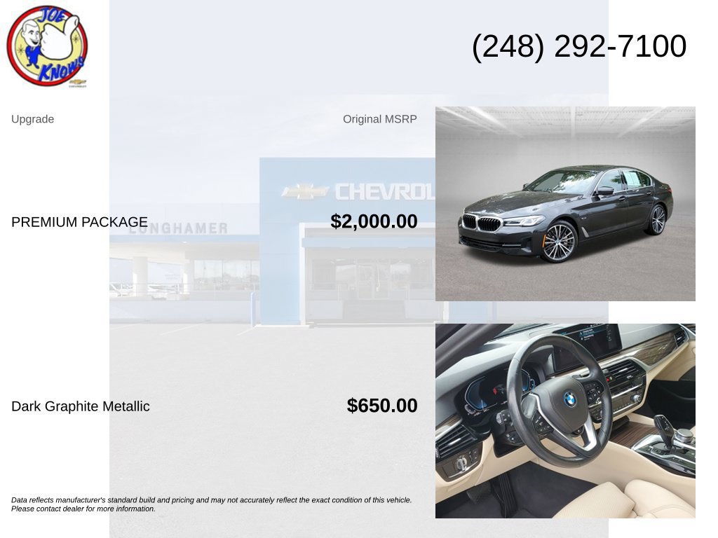Used 2023 BMW 530e xDrive w/ Premium Package AWD/4WD image 5