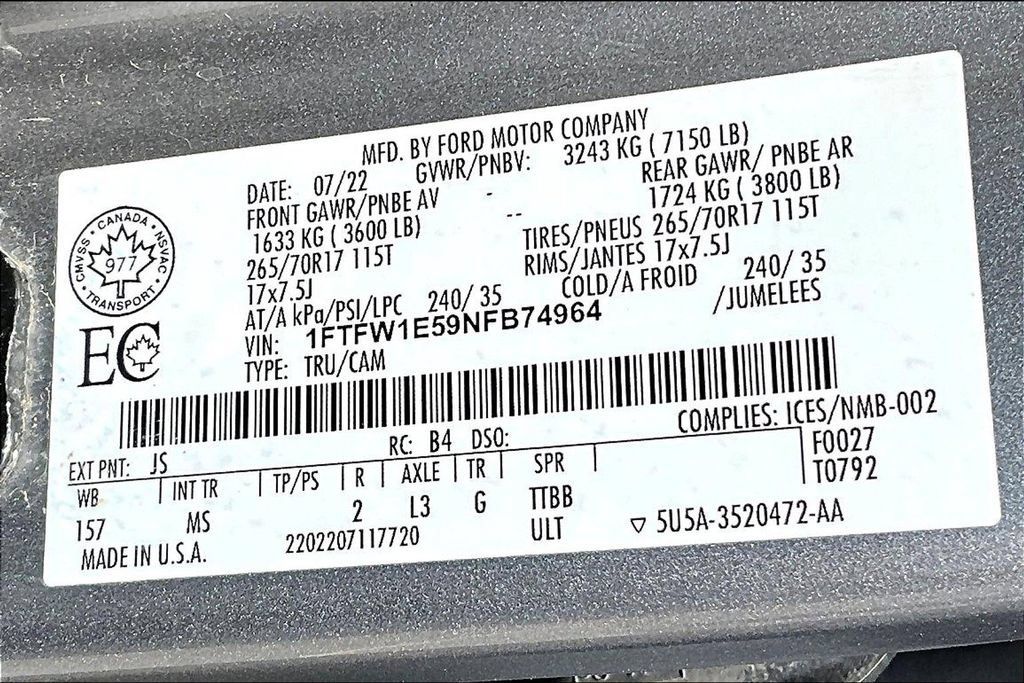 Used 2022 Ford F150 XLT AWD/4WD image 31