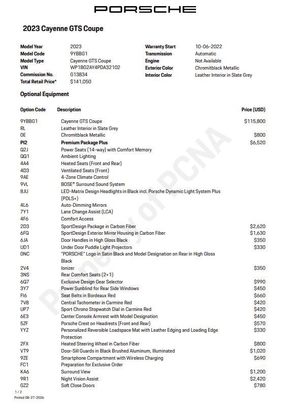 Certified 2023 Porsche Cayenne GTS w/ Premium Package Plus AWD/4WD image 6
