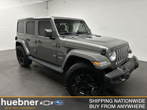 Used 2021 Jeep Wrangler Unlimited Sahara w/ Cold Weather Group AWD/4WD image 1