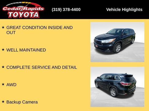Used 2014 Toyota Highlander XLE AWD/4WD image 7