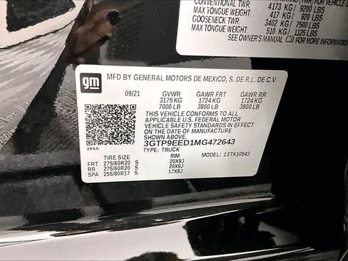 Certified 2021 GMC Sierra 1500 AT4 AWD/4WD image 36