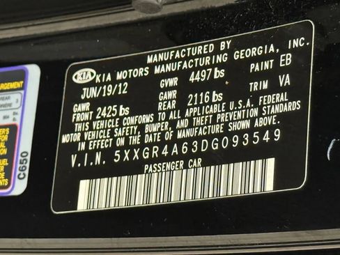 Used 2013 Kia Optima SX w/ Limited Pkg FWD image 39