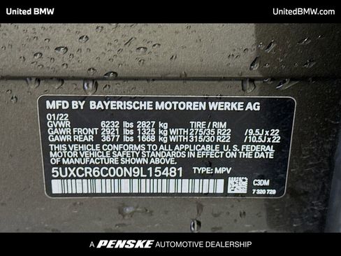 Used 2022 BMW X5 xDrive40i w/ M Sport Package image 15