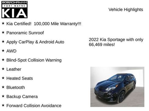 Certified 2022 Kia Sportage Nightfall Edition image 7