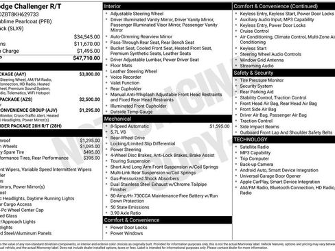 Used 2019 Dodge Challenger R/T w/ Plus Package RWD image 30
