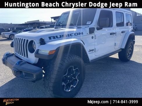 Used 2022 Jeep Wrangler Unlimited Rubicon 4xe w/ Cold Weather Group image 1