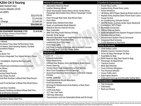 Used 2019 MAZDA CX-3 Touring w/ Preferred Equipment Package image 22