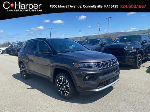 Certified 2023 Jeep Compass Limited w/ Sun and Sound Group AWD/4WD image 1