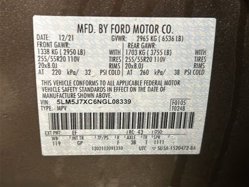 Used 2022 Lincoln Aviator Reserve w/ Equipment Group 201A image 31