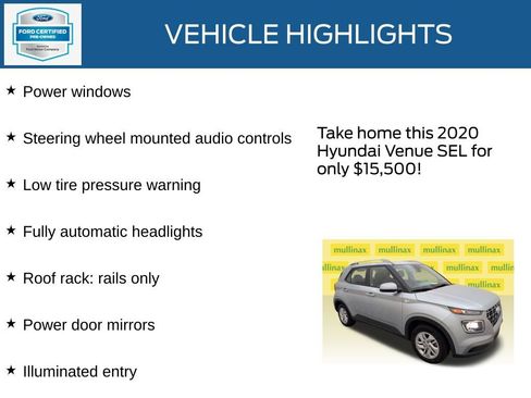 Used 2020 Hyundai Venue SEL FWD image 23