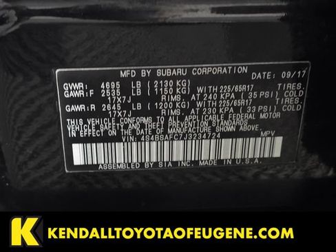 Used 2018 Subaru Outback 2.5i Premium AWD/4WD image 10