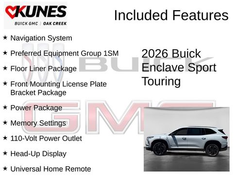 New 2026 Buick Enclave Sport Touring w/ Power Package AWD/4WD image 2