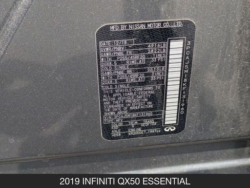 Used 2019 INFINITI QX50 Essential w/ Sensory Package FWD image 27