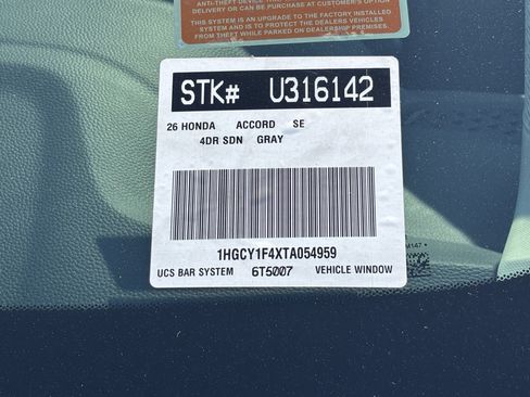Used 2026 Honda Accord SE image 31