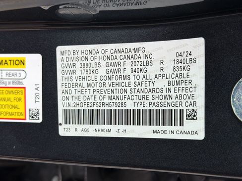 Used 2024 Honda Civic Sport image 25