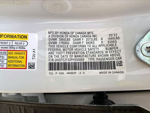 Used 2023 Honda Civic Sport image 34