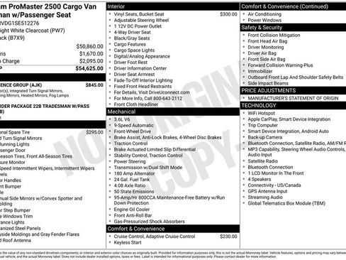 Used 2025 RAM ProMaster 2500 w/ Convenience Group FWD image 4
