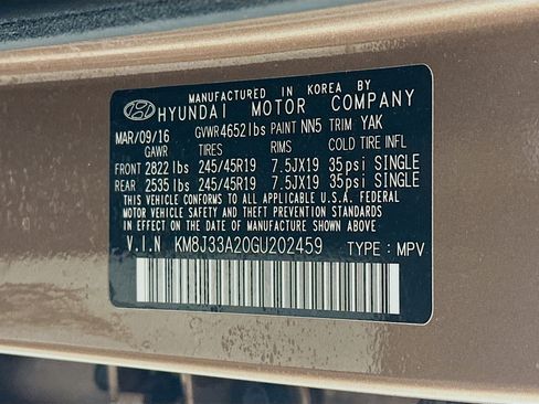 Used 2016 Hyundai Tucson Limited FWD image 12