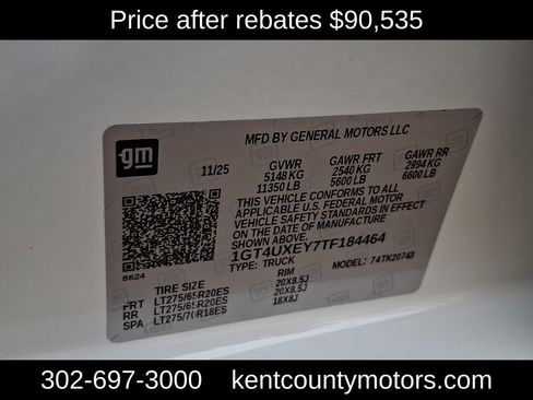 New 2026 GMC Sierra 2500 Denali Ultimate w/ LPO, Black Badging Package image 22