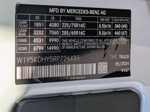 Used 2024 Mercedes-Benz Sprinter 3500 image 14