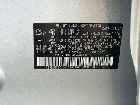 Used 2022 Subaru Outback Limited XT image 44