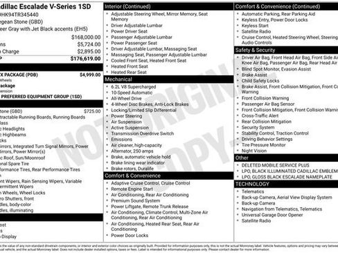 Used 2026 Cadillac Escalade V w/ LPO, ONYX Package AWD/4WD image 7