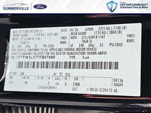 New 2026 Ford F150 XLT w/ Equipment Group 302A MID AWD/4WD image 36