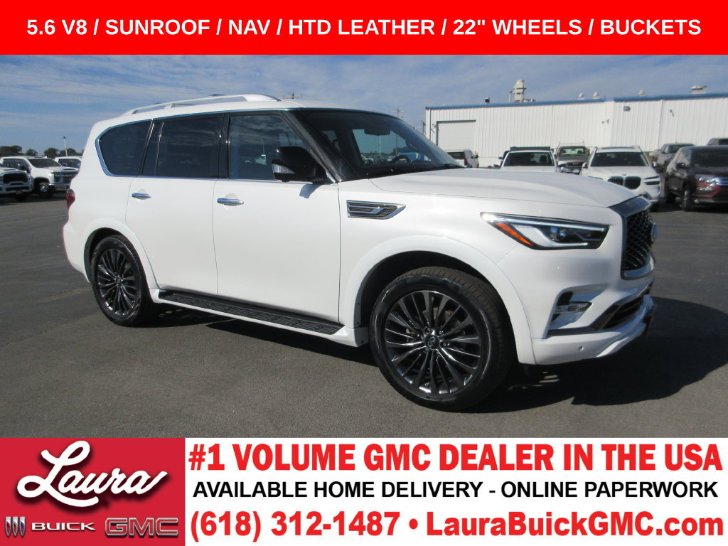 Used 2021 INFINITI QX80 Premium Select w/ Cargo Package AWD/4WD image 1