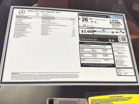 New 2026 Mercedes-Benz GLC 300 4MATIC image 18