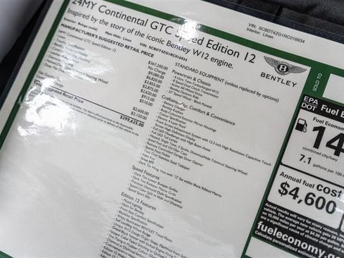 Used 2024 Bentley Continental GT Speed AWD/4WD image 49